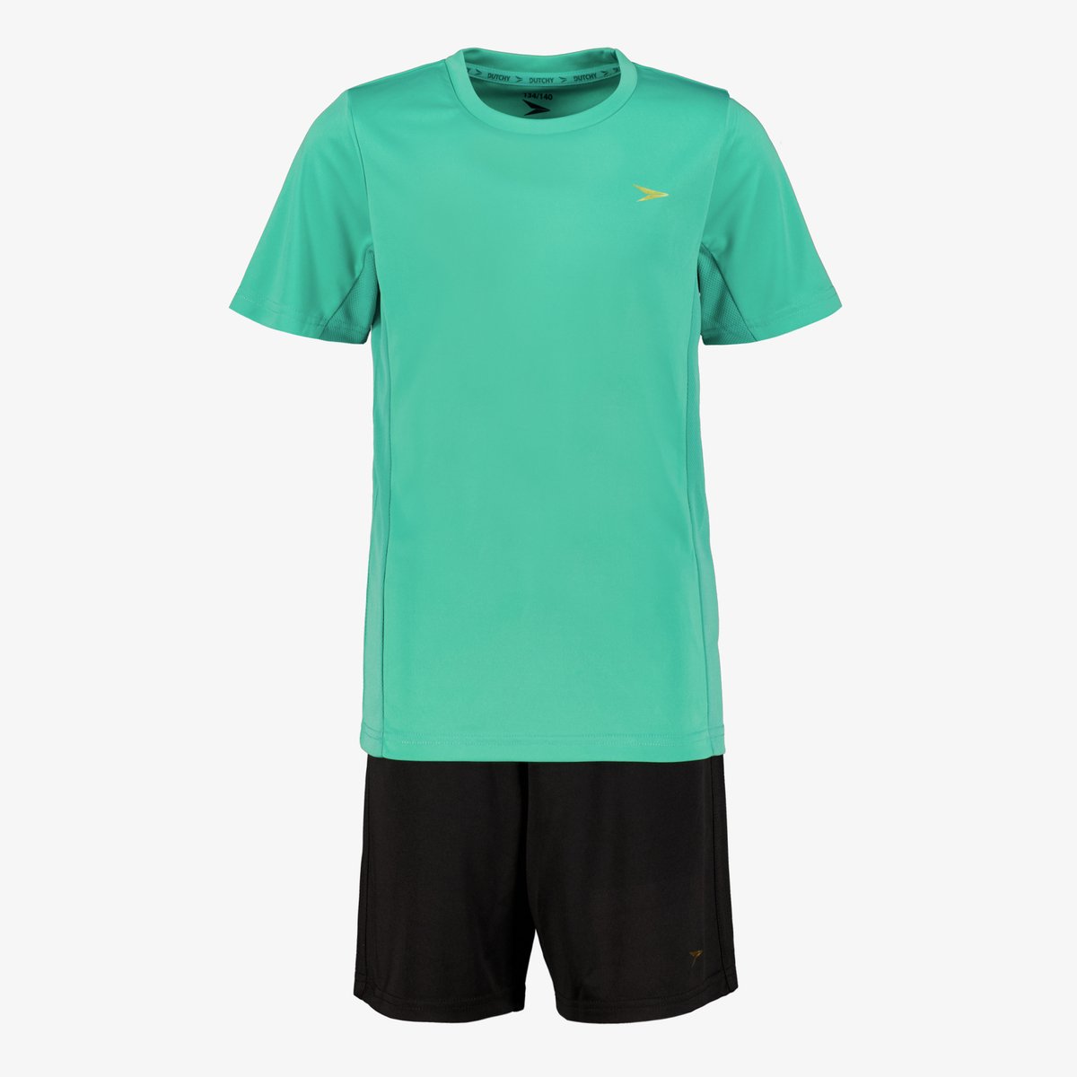 Dutchy tweedelig kinder sport set groen zwart - Maat 110