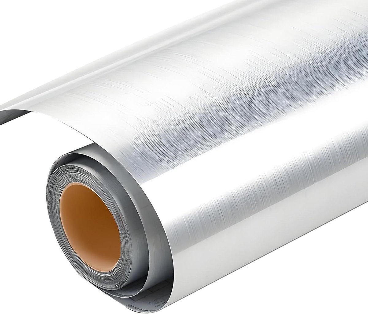 Cosensi - Zelfklevend Spiegelfolie Zilver 40 x 500 cm - Waterdicht Plakfolie voor Muren, Deuren, Badkamers en Keuken