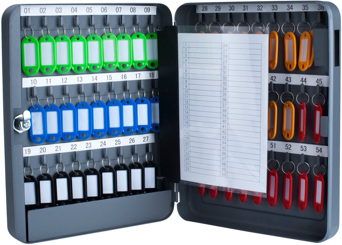 Stunq® Geavanceerde Sleutelopslag met 54 Haken - Donkergrijs - Optimale Organisatie
