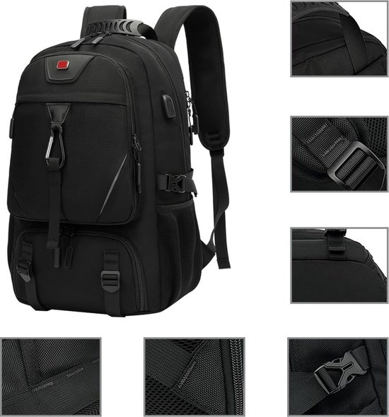 Relum Rucksacks REDOM 80L Multifunctionele Outdoor Reisrugzak met USB en Verlichting ...