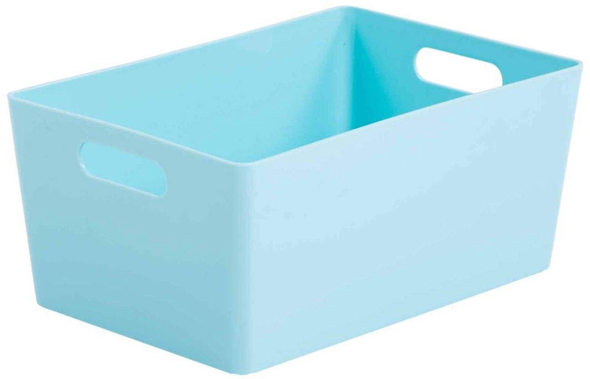 Unyqoos® Set van 6 compacte rechthoekige opbergdozen in stijlvolle ijswitte kleur