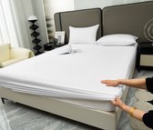 Slowwave NightBreeze hoeslaken - 100% TENCEL™ lyocell - Extreem zacht/comfortabel - Altijd een heerlijke slaaptemperatuur - Vochtregulerend - Hypoallergeen en antibacterieel - Sterk en kleurvast - Kleur: Off White - Formaat: 140x200x35cm