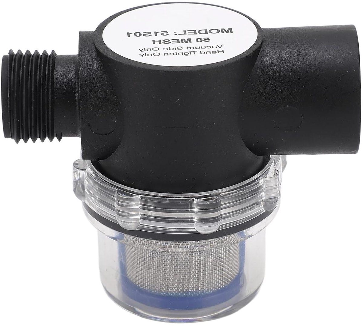 Inline Filter - Waterzeef met 50 Gaasscherm en 1/2 inch Binnendraad