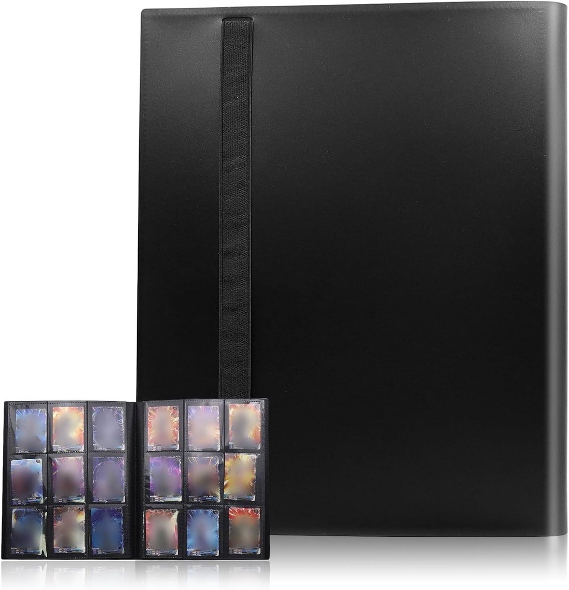 Cosensi - Verzamelkaartenalbum zwart | 20 pagina's - capaciteit 360 kaarten - 9 vakken