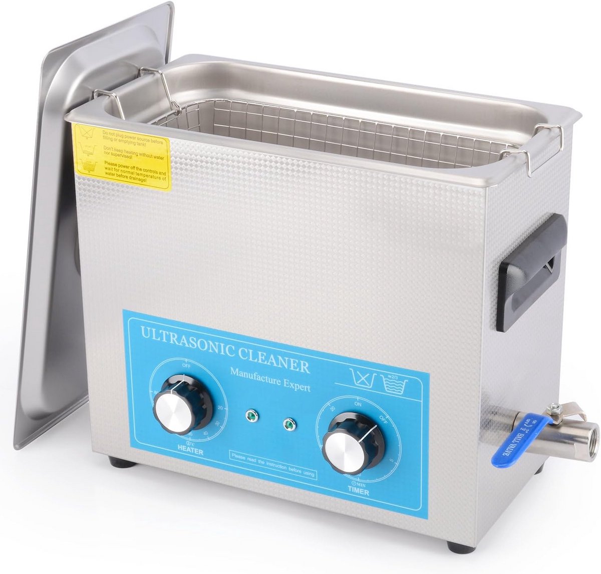 Ultrasone Cleaner 6L - 304 Roestvrij Staal met Mechanische Controle en Timer