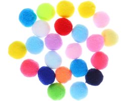 Pompons Standaard Maten (30mm/3cm) Gemengde Kleuren - Knutselpakket voor DIY & Feestdecoratie