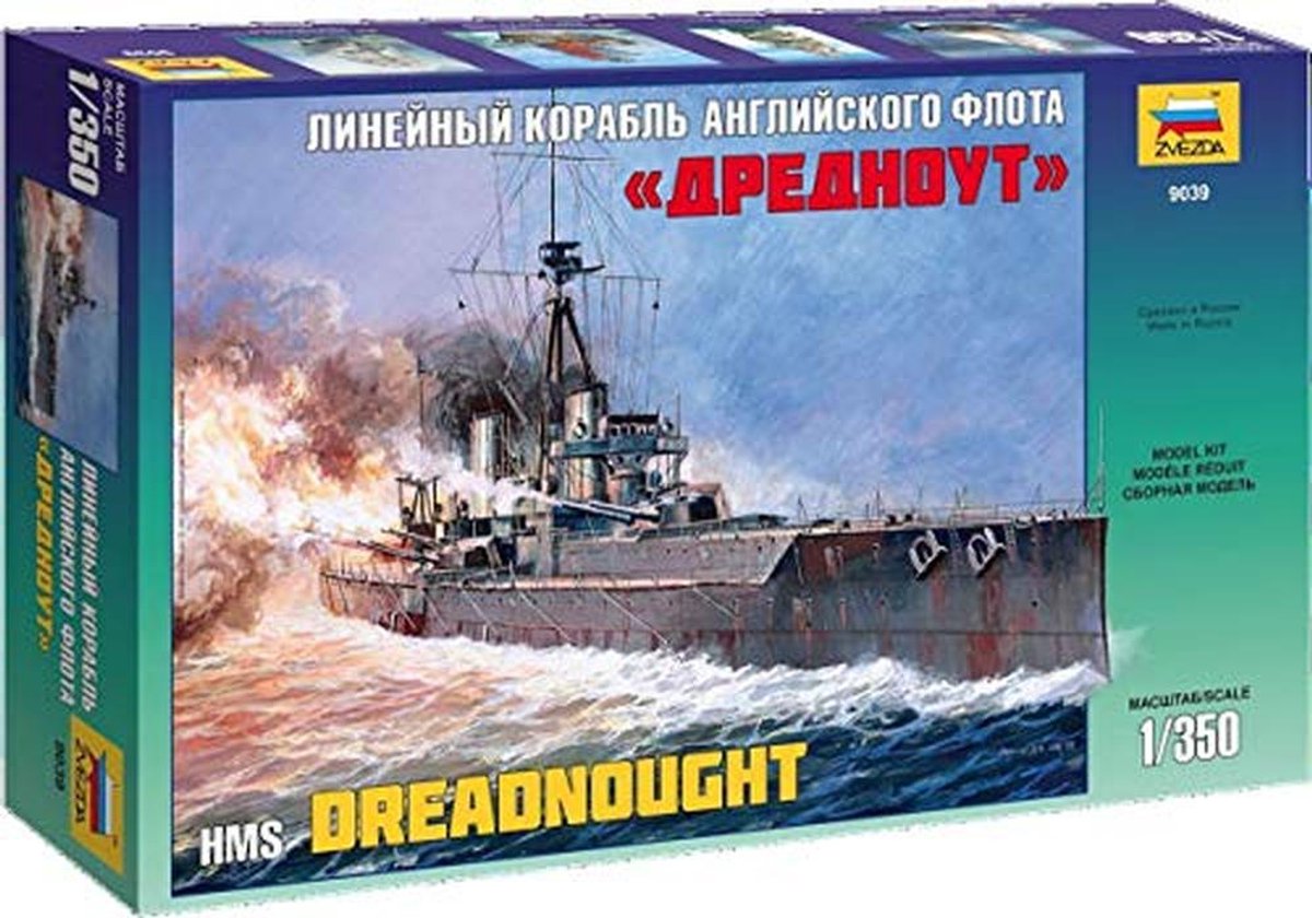 1:350 WWII Brits Slachtschip Dreadnought Bouwset