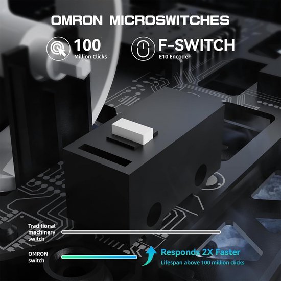 Ultralichte Carbon Gaming Muis Draadloos 8000Hz - 39g Superlicht met Hoge DPI Sensor van Merkloos — afbeelding 5