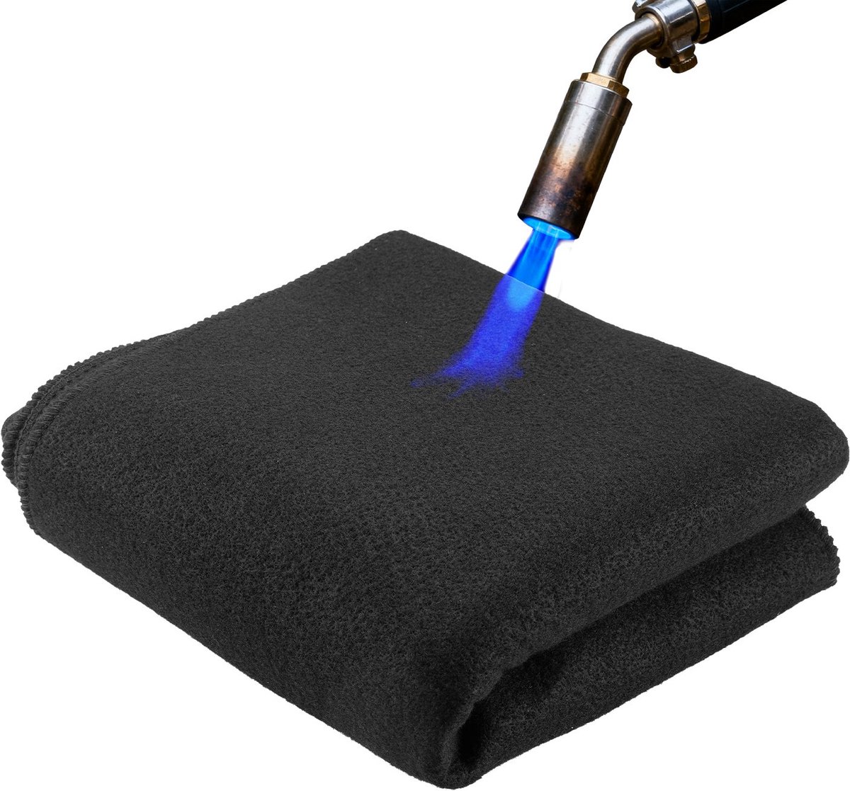 Lasdeken / Branddeken - Koolstofvilt Isolatiemat - 101,6 x 101,6 cm - 3,5 mm Dik - Hittebestendig tot 982 °C - Vlamvertragend