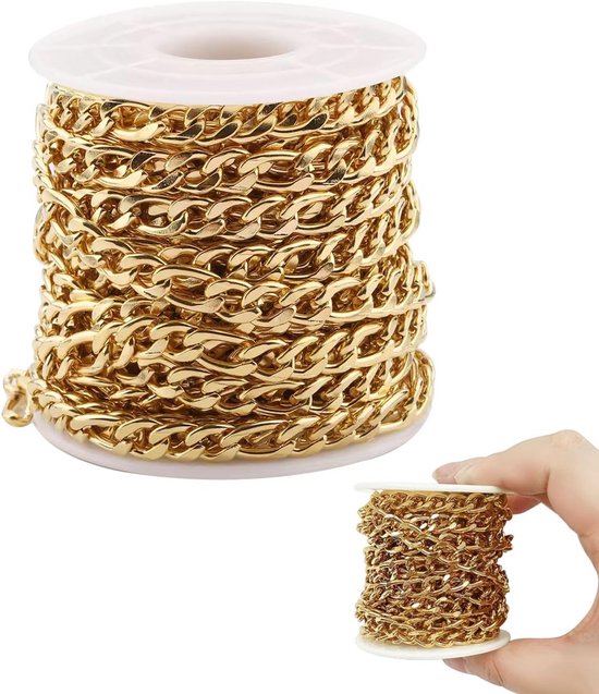 zilveren brede cross-over ring met trendy paperclip schakel en