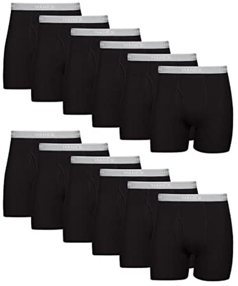 Zachte en ademende katoenen boxershorts voor heren met ComfortFlex-tailleband – Multipack, maat M