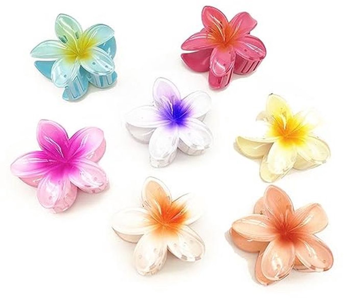 7 PCS Bloemen Haaraccessoires voor Dames - Decoratieve Haarclips en Haarklemmen