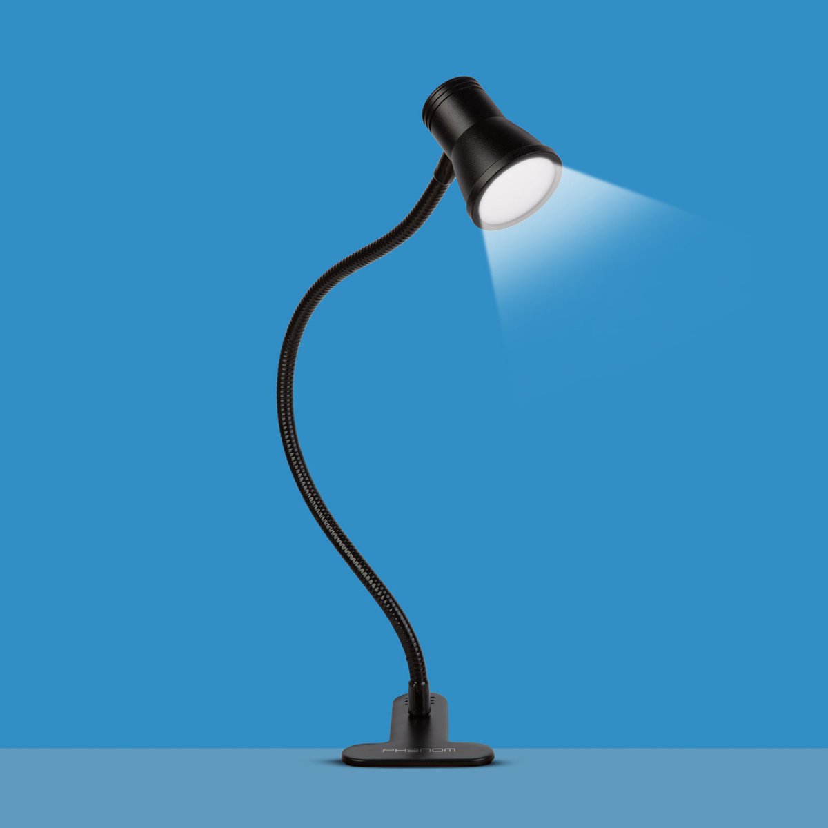 Flexibele Bureaulamp Met Klem En USB – LED Leeslamp Met Verstelbare Helderheid En Kleurtemperatuur – Zwart Metaal – Voor Bureau, Bed Of Plank [20258]