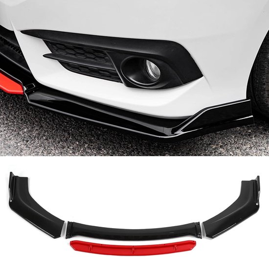 Voorbumperlip , Autobumperbeschermer, Universele Voorbumper Lip Spoiler Kin Body Kit Bescherming PP Auto Exterieur Aerodynamische Onderdelen