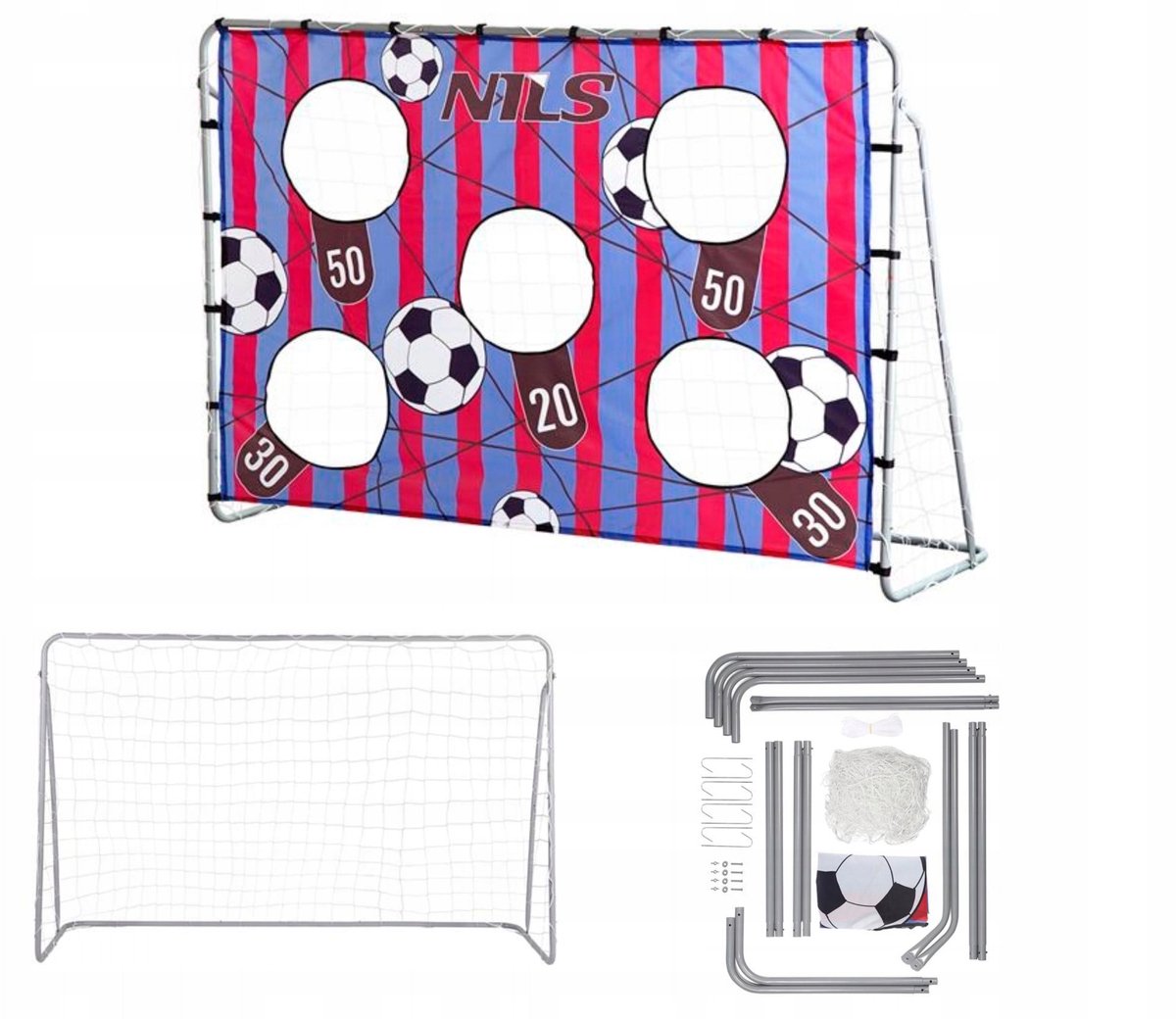 Nils NT7788 Voetbaldoel met precisiepaneel 215x150cm