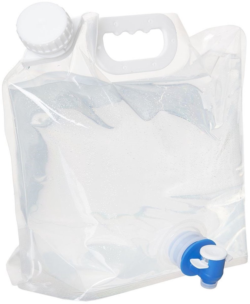 Opvouwbaar Waterreservoir met Kraan 4,8 l - Waterjerrycan - Water Jerrycan - Waterdispenser - Watercontainer Camping