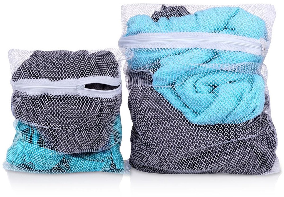 Basic Waszakken Set - 2 Stuks, 40 x 30 cm&30 x 25 cm, Wit