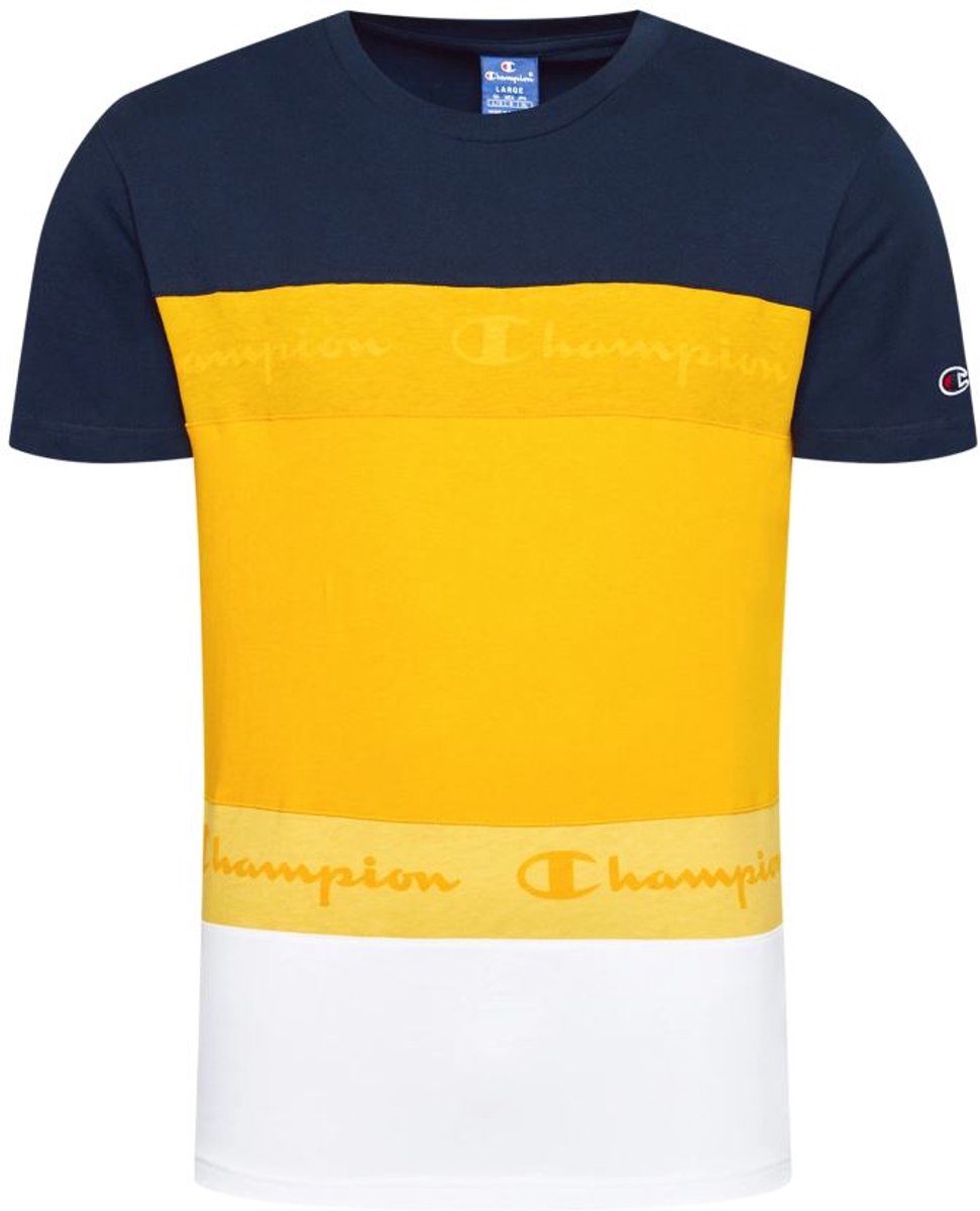 Heren Champion Shirt Marine Multicolor