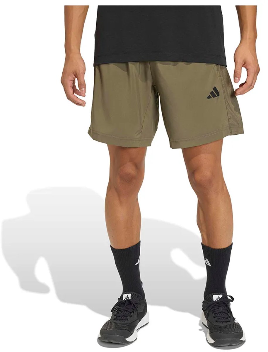 Adidas Workout Essentials Base Woven 5´´ Korte Broek Man Olijf