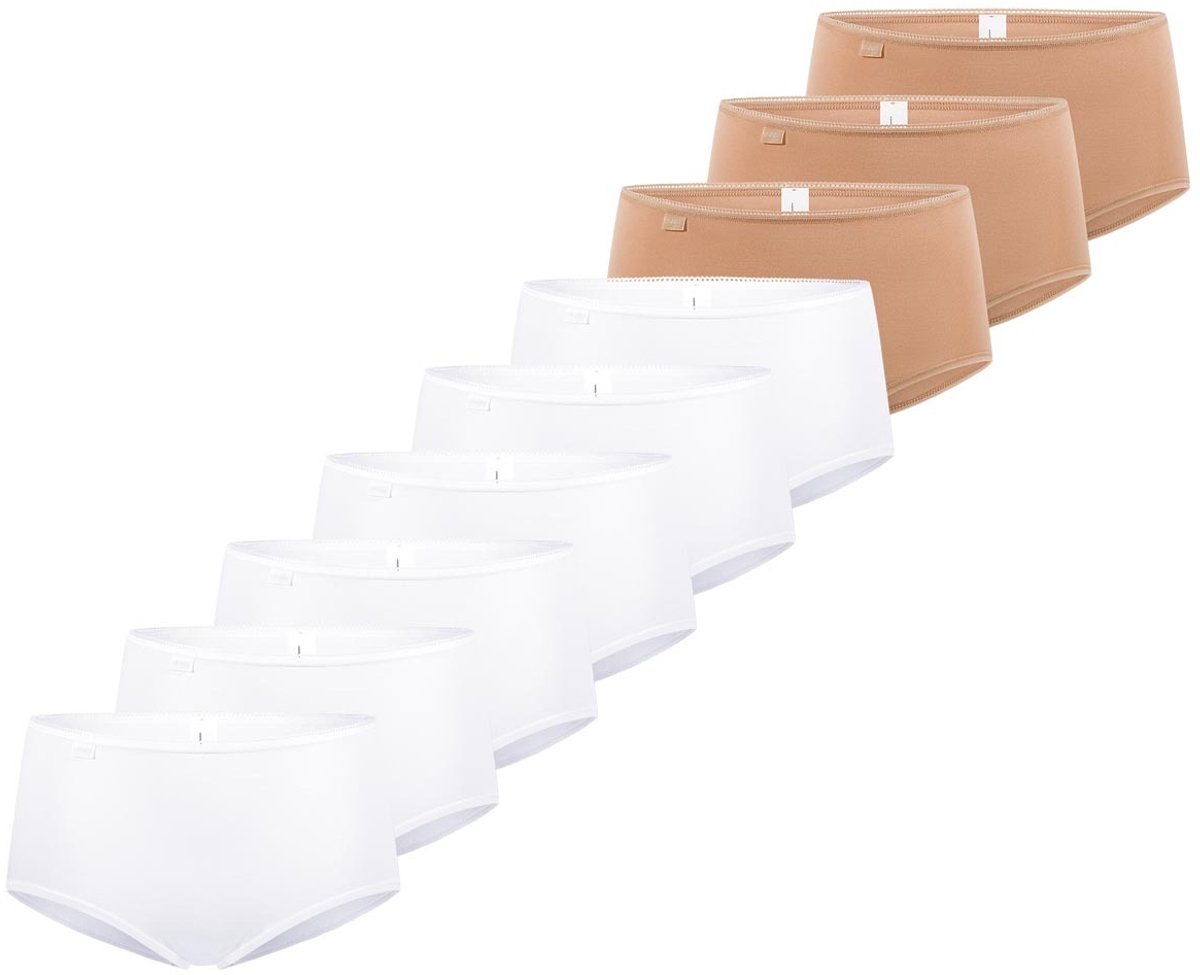 sloggi Dames midi slip 9 pack 24/7 Cotton