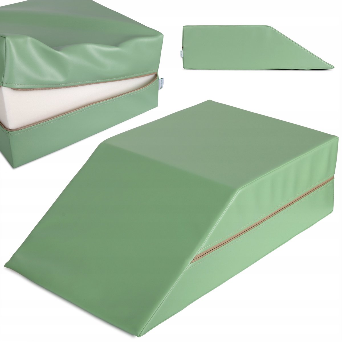 Revalidatiekussen Pistache 70/40x40x20cm - Vinyl Flex Bekleding