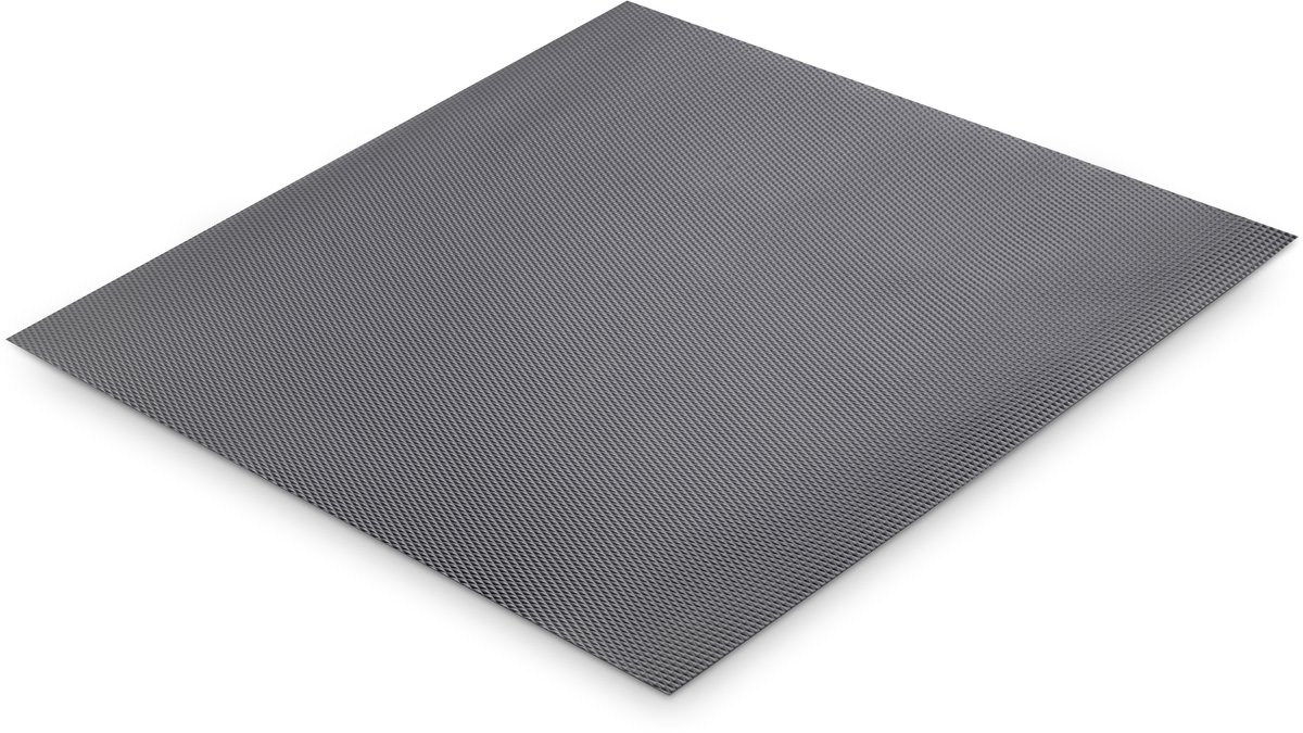 Emuca Antislipmat voor laden, Net, lengte 20m x 480mm, Kunststof, Antracietgrijs