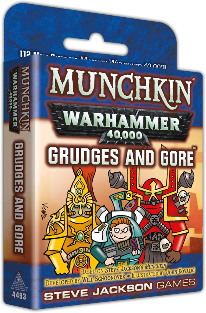 Munchkin Warhammer 40K Grudges and Gore - Uitbreiding - Kaartspel - Engels