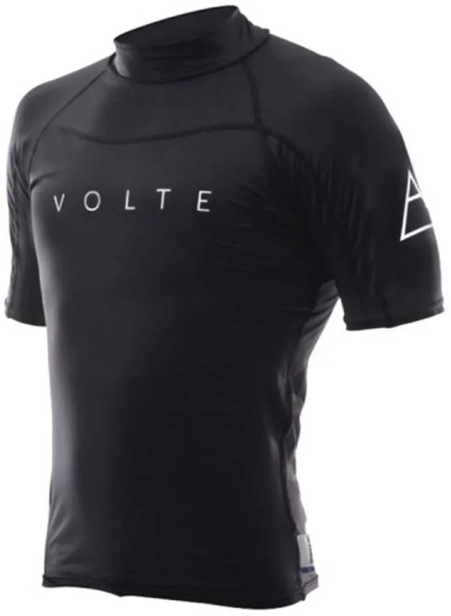 Volte G2 Korte Mouw Rash Guard Zwart L Man,Vrouw