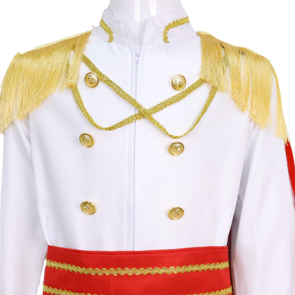 Joya Kids® Luxe Prins Verkleedkleding Kind | Koning Kostuum voor Jongens | Compleet Verkleedpak met Cape, Kroon, Staf & Schoenhoezen | Majesteit Pak Kinderen | Carnaval, Verkleedfeest, Schooltoneel | — afbeelding 5