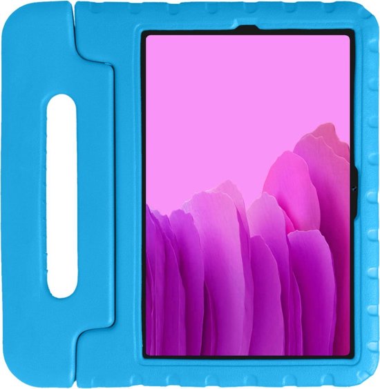 Hoes - Geschikt voor Samsung Galaxy Tab A7 (2020) - Kinderhoes Shockproof Bumper - Kidsproof Case - Tablet Hoesje - Kinder Hoesje Cover - Blauw
