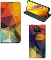 Smartphone Hoesje Xiaomi Poco X3 | Poco X3 Pro Leuk Book Case Polygon Color