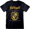 Harry Potter - Hufflepuff Black Crest   Unisex T-Shirt Zwart