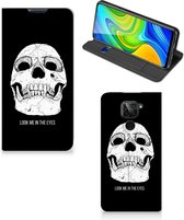 GSM Hoesje Xiaomi Redmi Note 9 Bookcase Skull Eyes