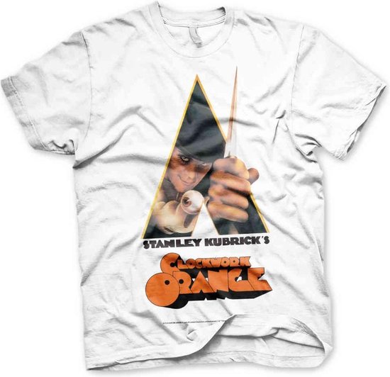 A Clockwork Orange Heren Tshirt -XL- Poster Wit