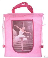 Roze Ballet Tasje - Rugzakje met Ballerina - Opvouwbare Portemonnee - Meisjes - Versie D