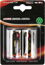 Batterij - Aigi Vino - LR14/C - 1.5V - Alkaline Batterijen - 2 Stuks - BES LED