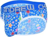 Andrew Christian Pop Stars Brief w/ Almost Naked Blauw - MAAT S - Heren Ondergoed - Slip voor Man - Mannen Slip