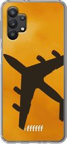 6F hoesje - geschikt voor Samsung Galaxy A32 5G -  Transparant TPU Case - Aeroplane #ffffff