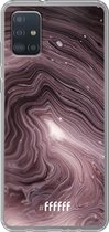 6F hoesje - geschikt voor Samsung Galaxy A52 - Transparant TPU Case - Purple Marble #ffffff