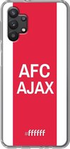 6F hoesje - geschikt voor Samsung Galaxy A32 5G -  Transparant TPU Case - AFC Ajax - met opdruk #ffffff