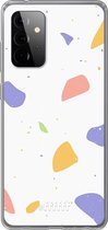 6F hoesje - geschikt voor Samsung Galaxy A72 -  Transparant TPU Case - Terrazzo N°6 #ffffff