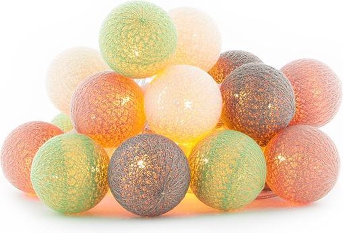Cotton Ball Lights buiten feestverlichting licht roze 20 ballen