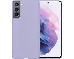 Hoesje - Geschikt voor Samsung Galaxy S21 Plus - Sterk & Shockproof - Hoes Cover - Siliconen Case - Telefoonhoesjes - Lila