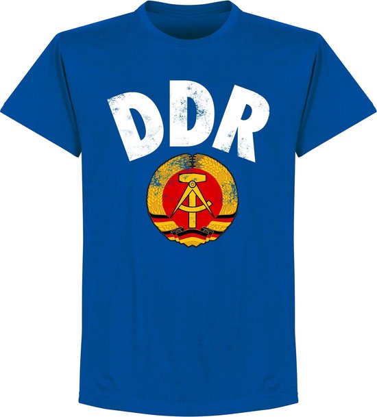 DDR Logo T-Shirt - Blauw - XXL