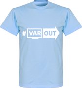 VARout T-Shirt - Lichtblauw/ Wit - L