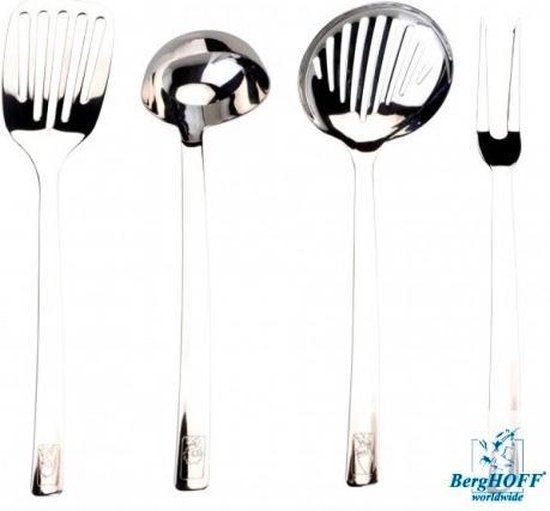 Ensemble de cuisine 4 pièces "Les Simpsons" Écumoire, louche, fourchette à viande et spatule