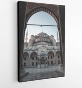 Onlinecanvas - Schilderij - The Mosque Art Vertical Vertical - Multicolor - 50 X 40 Cm