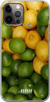 6F hoesje - geschikt voor iPhone 12 Pro - Transparant TPU Case - Lemon & Lime #ffffff