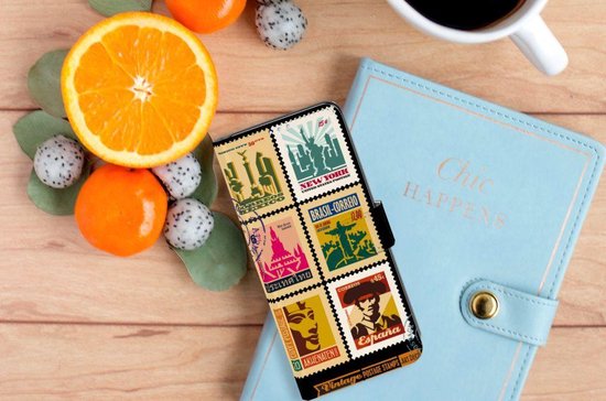 Portefeuille OPPO Reno 4 Pro 5G Cuir PU Portefeuille Livre Timbres