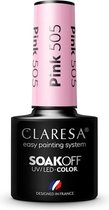 Claresa UV/LED Gellak Roze #505 – 5ml.